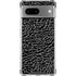 Elephant Print Black Google Pixel 8a Clear Case